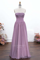 wisteria chiffon a line formal dress 