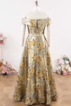 a line floor length mother of bride dress