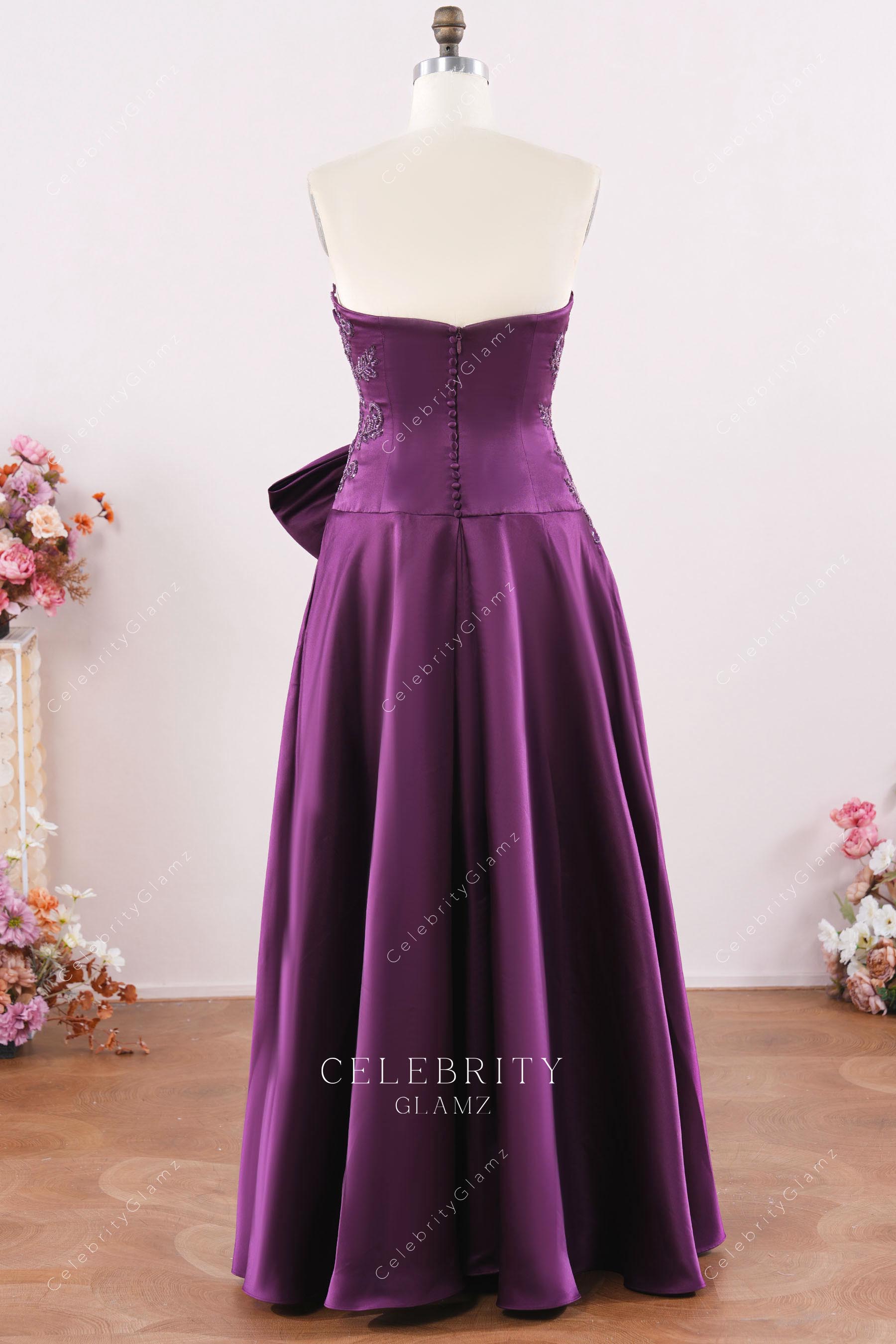 a line floor length mother of the bride dress