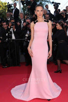 Alessandra Ambrosio back bowknot prom dress Cannes film festival 2024