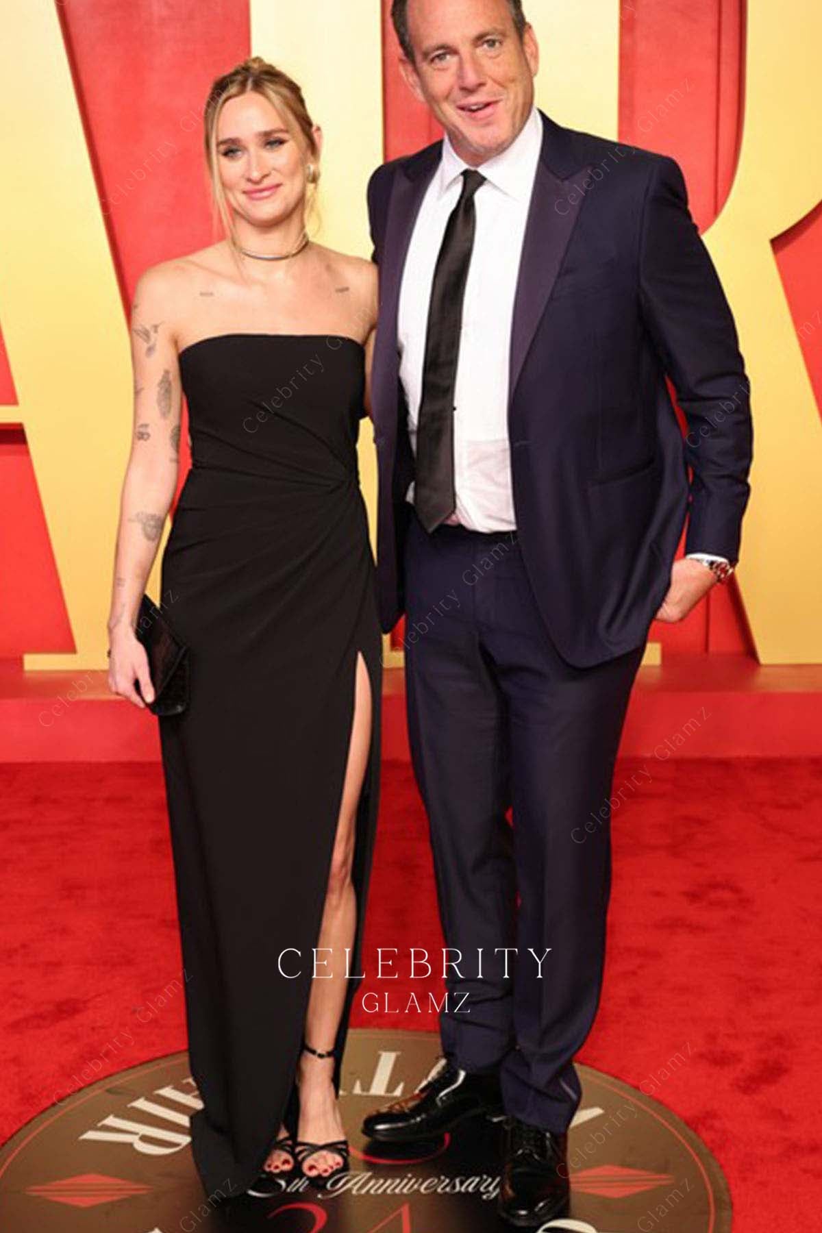 Alessandra Brawn slit prom dress