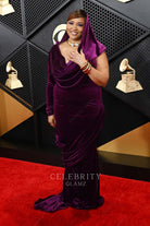 Alex Isley sweep train prom dress Grammys red carpet 2024