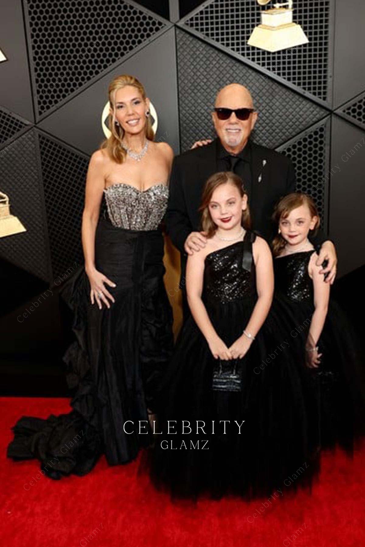 Alexis Roderick crystals strapless prom dress Grammys red carpet 2024