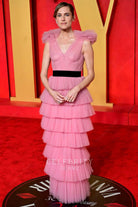 Allison Williams layered prom dress 2024 Oscars after party