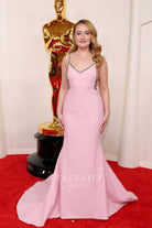 Amelia Dimoldenberg beaded straps prom dress 2024 Oscars red carpet