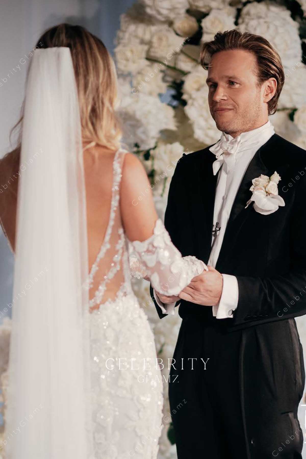 Amelia Tank open back glitter wedding dress