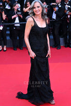 Andie Macdowell scoop neck dress Cannes Film festival 2023