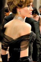 Angelina Jolie black tulle dress the tourist in Venice 