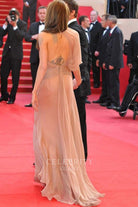 Angelina Jolie sweep train dress Cannes film festival 2009