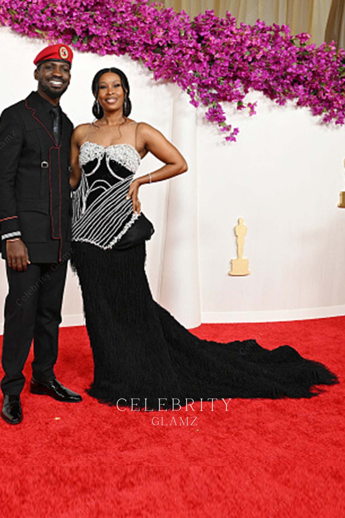 Anita Beryl sleeveless prom dress 2024 Oscars red carpet 