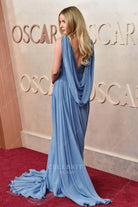 Annabelle Wallis 2025 Oscars red carpet v back dress