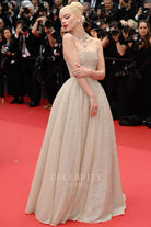 Anya Taylor straight across formal gown Cannes film festival red carpet 2024