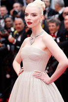 Anya Taylor strapless prom gown Cannes film festival red carpet 2024