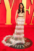Aria Mia Loberti tassels prom dress 2024 Oscars after party