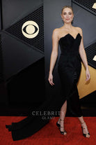 Arielle Vandenberg strapless prom dress Grammys red carpet 2024