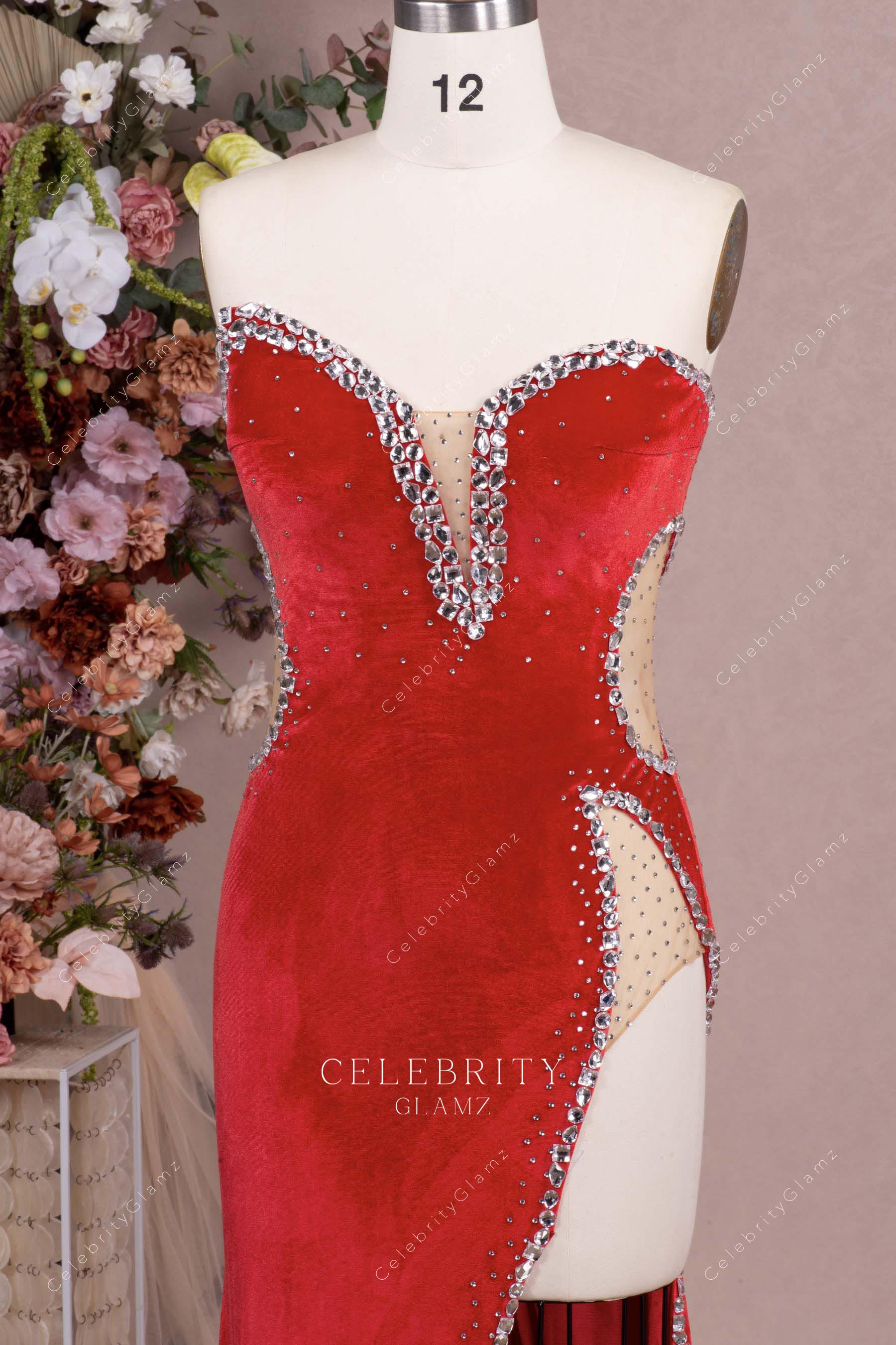 asymmetric neckline prom dress 