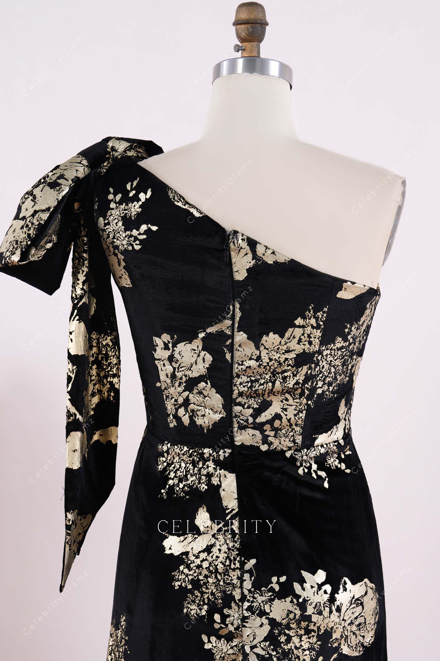 asymmetrical back mother of bride dress