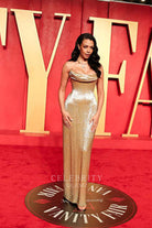 Aurora James long prom dress 2024 Oscars after party
