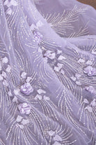 beaded 3d floral lace formal gown 