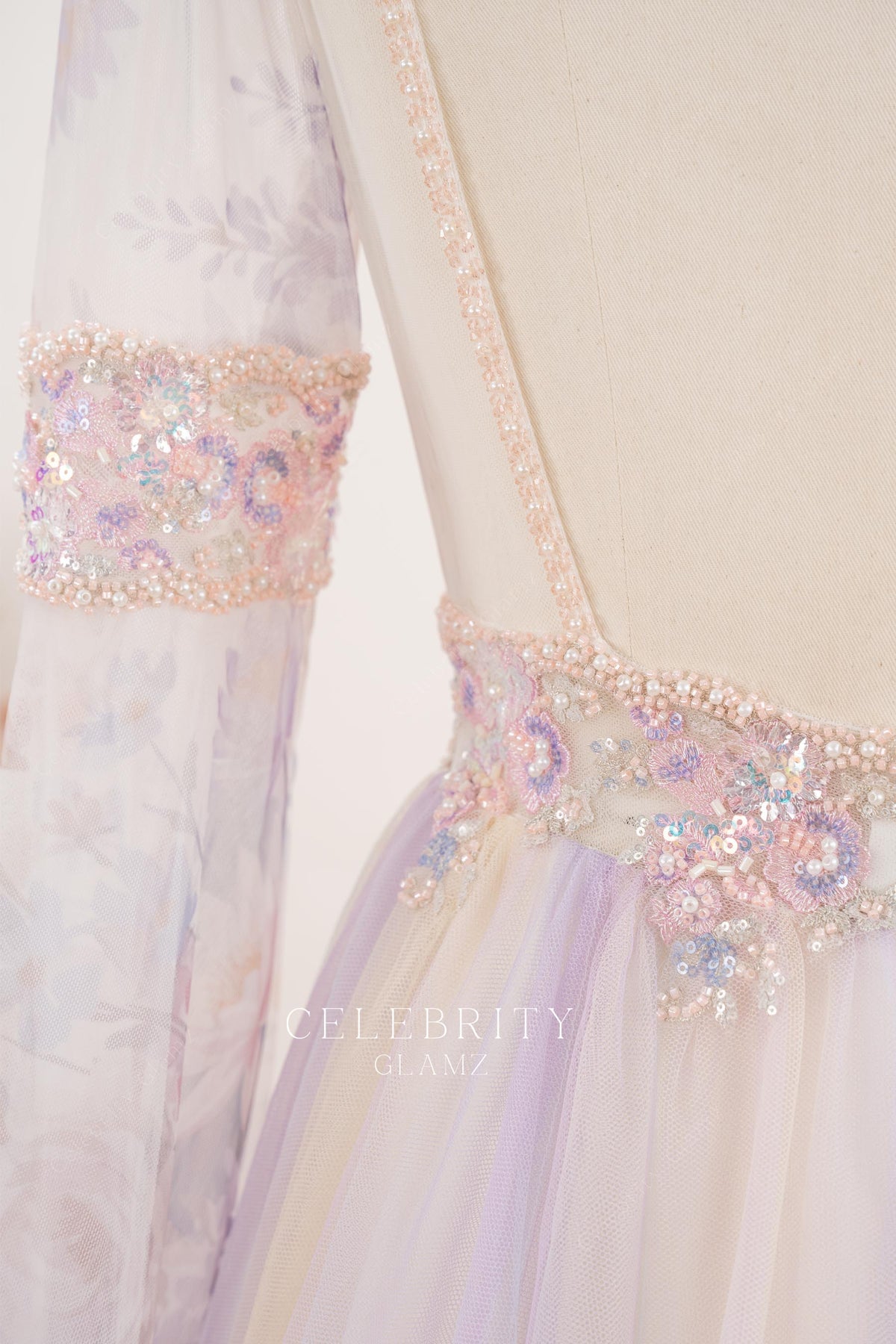 beaded lace appliques boho wedding dress