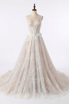beaded straps dreamy wedding dress