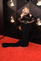 Bebe Rexha court train prom dress Grammys red carpet 2024  