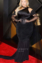 Bebe Rexha halter prom dress Grammys red carpet 2024