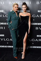 Bella Hadid black sheath dress milan fashion week 