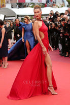 Bella Hadid red cutout dress Cannes Film Festival dress 2019