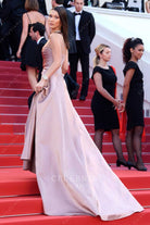Bella Hadid vintage Mauvered backless dress 2018 Cannes film festival