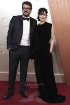 black Christina Kartchner 2025 One sleeve Oscars red carpet dress