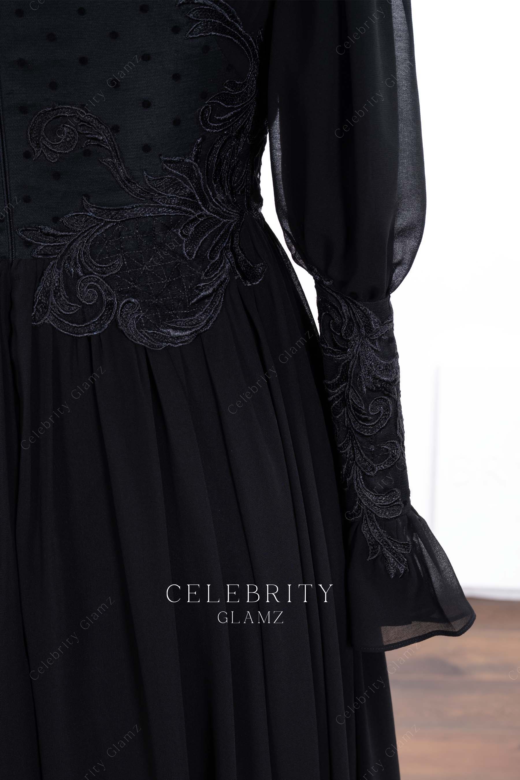 black illusion fit flare sleeveless formal dress