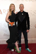 black Jessica Steele-Sanders 2025 High neck Oscars red carpet dress
