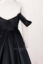 black v back wedding dress