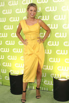 Blake Lively asymmetrical formal dress CW network 's celebration party 2007
