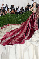Blake Lively burgundy prom dress Met gala 2018