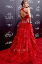 Blake Lively crisscross back prom dress age of Adaline premiere 2015