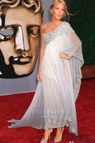 Blake Lively glitter lace prom dress bafta brits watch gala 2011