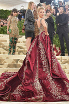 Blake Lively lace appliques prom dress Met gala 2018