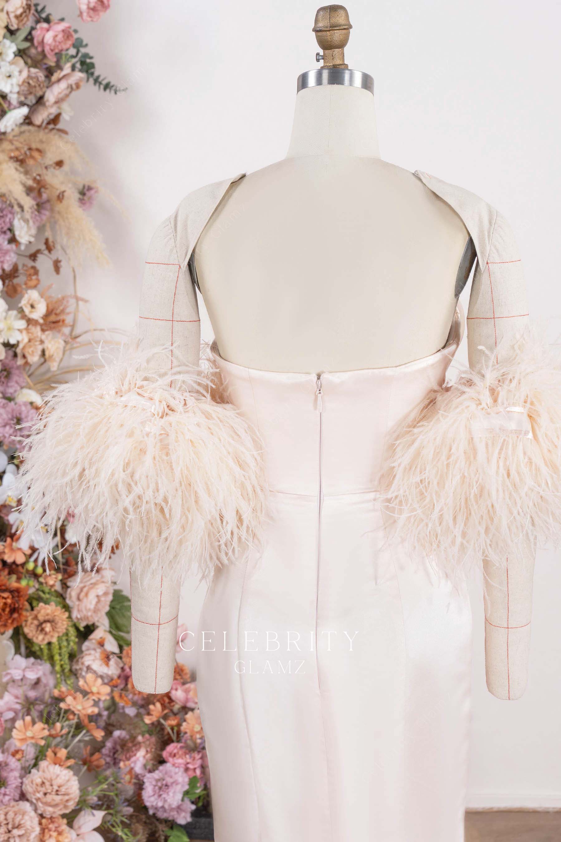 blushing pink open back formal dress 