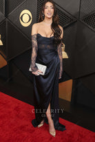 Brianna LaPaglia off shoulder prom dress Grammys red carpet 2024