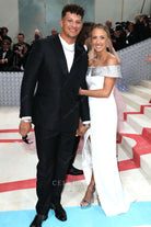 Brittany Mahomes 2023 met gala high slit dress