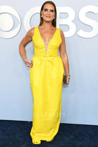 Brooke Shields wide straps formal dress 2024 Tony awards