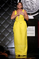 Brooke Shields yellow glitter prom dress 2024 Tony awards