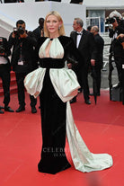 Cate Blanchett two tone sheath prom dress 2023 Cannes film festival 