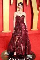 Caylee Cowan sweetheart neck prom dress 2024 Oscars after party