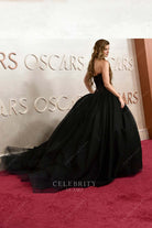 chapel train 2025 Oscars red carpet Hannah Stocking dress