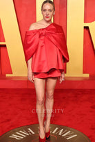 Chloë Sevigny asymmetrical prom dress 2024 Oscars after party