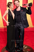 Claudia Sulewski floor length prom dress 2024 Oscars after party