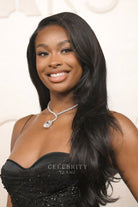 Coco Jones sweetheart neck Oscars 2025 prom dress